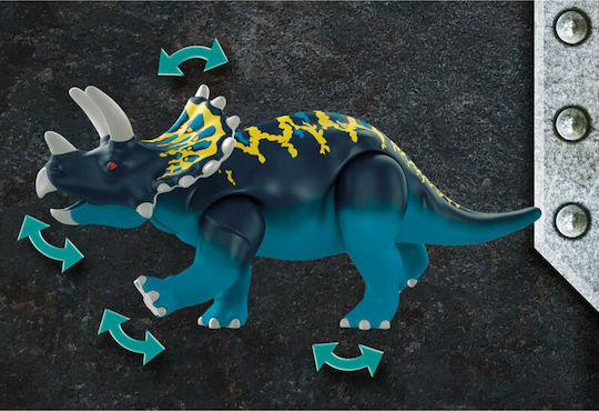 Playmobil Dino Rise Triceratops: Battle for the Legendary Stones for 5-10 years old