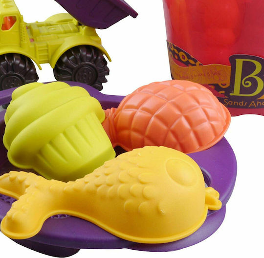 B.Toys Sands Ahoy Σετ Κουβαδάκι Παραλίας με Αξεσουάρ Κόκκινο