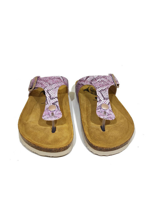 Bolero Leather Women's Flat Sandals Anatomic Rose