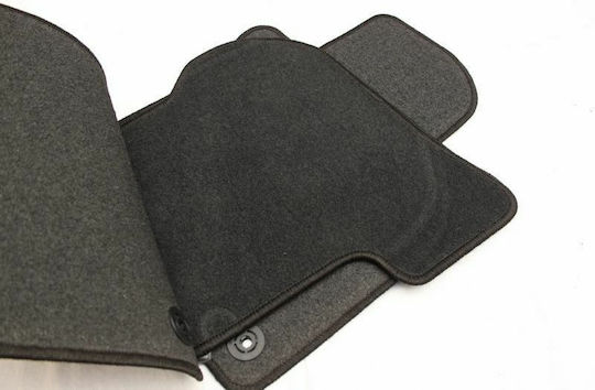 Petex Satz Vorder- und Hintermatten 4Stück aus Teppichboden für Skoda Octavia 2008-2013 Schwarz