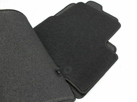 Petex Satz Vorder- und Hintermatten 4Stück aus Teppichboden für Opel Astra 2015 Schwarz