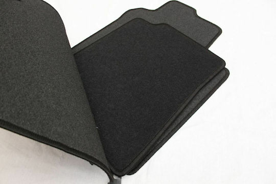 Petex Satz Vorder- und Hintermatten 4Stück aus Teppichboden für Kia Ceed 2009-2012 Schwarz