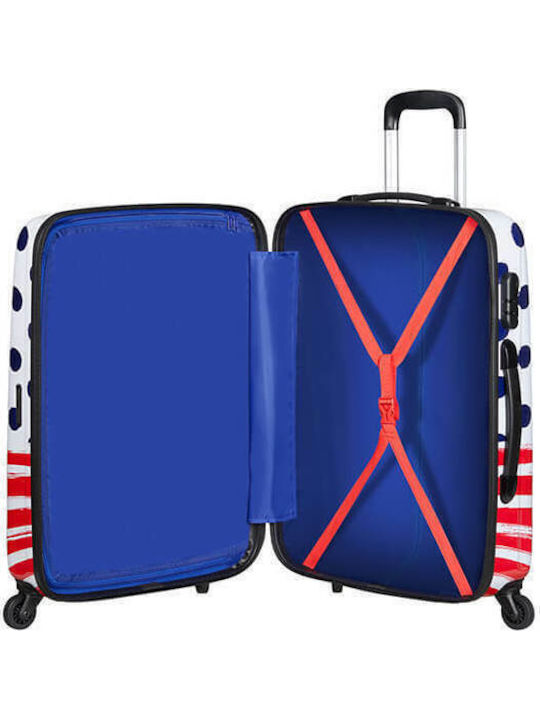 American Tourister Disney Legends Minnie Kids Medium Hard Multicolour Suitcase with 4 Wheels Height 65cm