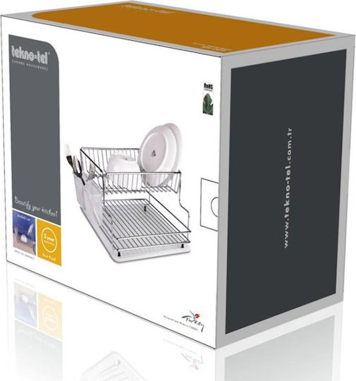 Tekno-Tel Στραγγιστήρι Νεροχύτη Inox Ασημί 41x30x21cm Tekno-Tel Στραγγιστήρι Νεροχύτη Inox Ασημί 41x30x21cm