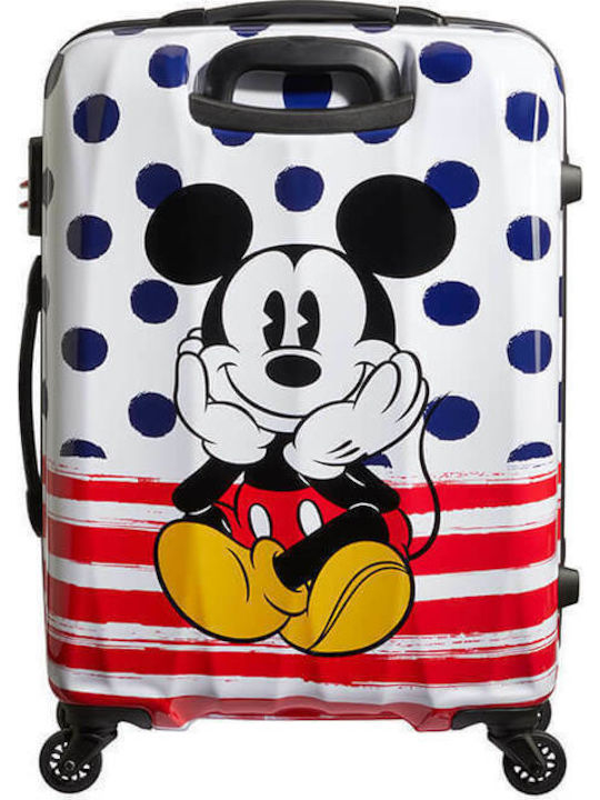 Disney Disney Legends Παιδική Μεγάλη Βαλίτσα Ταξιδίου Σκληρή Πολύχρωμη με 4 Ρόδες Ύψους 75εκ.