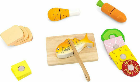 Viga Toys Cooking Toy / Kitchen Utensils Foods made of Wood for 3+ Years Old