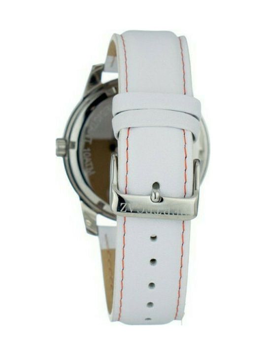 Pertegaz Watch Battery with White Leather Strap