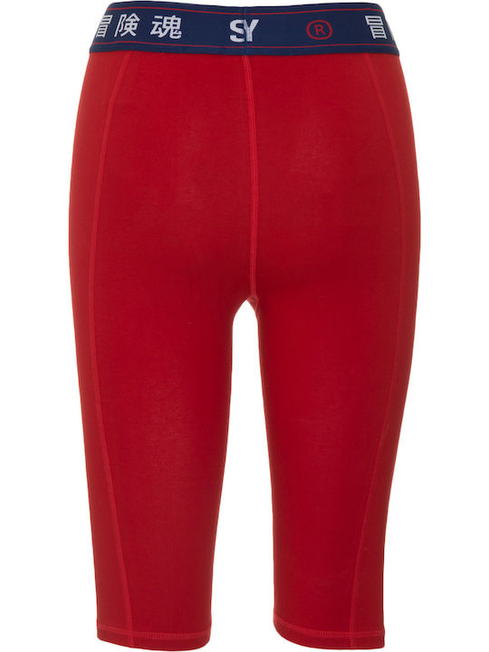 Women's Bike Training Legging High Waisted Red