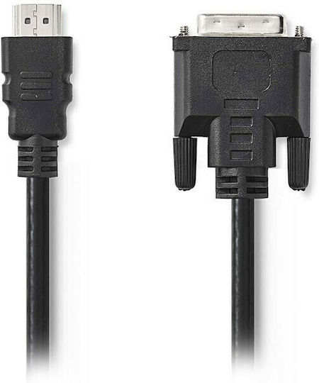 Nedis Cable DVI-D male - HDMI male 10m (CCGP34800BK100)