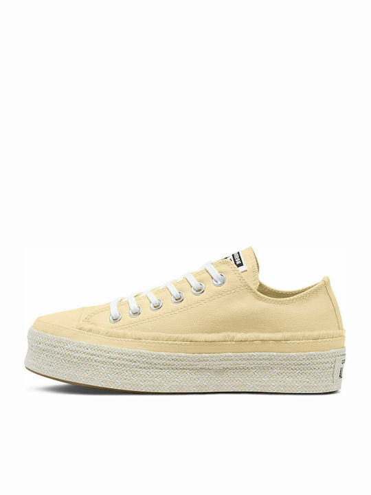 Espadrille Ox Γυναικείες Εσπαντρίγιες σε Κίτρινο Χρώμα