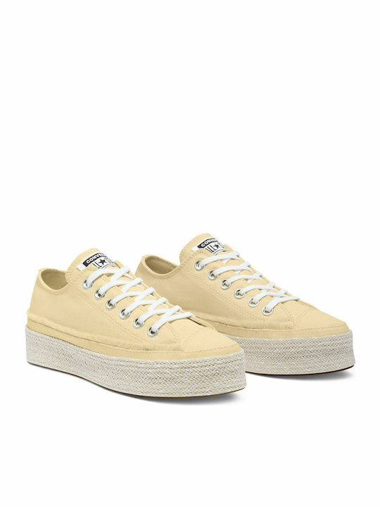 Espadrille Ox Γυναικείες Εσπαντρίγιες σε Κίτρινο Χρώμα