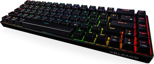 Modecom Volcano Lanparty RGB BT Wireless Gaming Mechanical Keyboard 65% with Gateron Yellow Switches and RGB Lighting (English US)