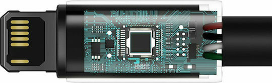 Baseus Tungsten Braided USB to Lightning Cable Μαύρο 2m (CALWJ-A01)