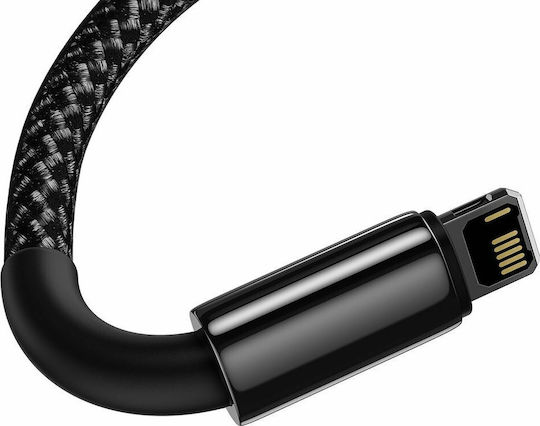 Baseus Tungsten Braided USB to Lightning Cable Μαύρο 1m (CALWJ-01)
