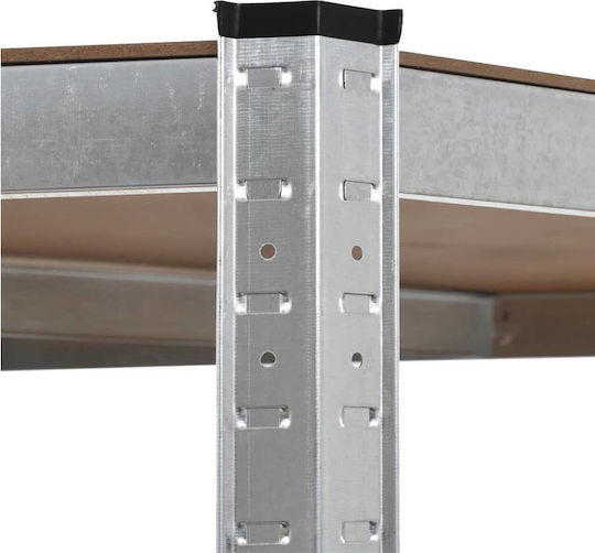 Vesta Corner Dexion Galvanized Shelf 90x90x180cm With 5 Shelves Total Load Capacity 875kg