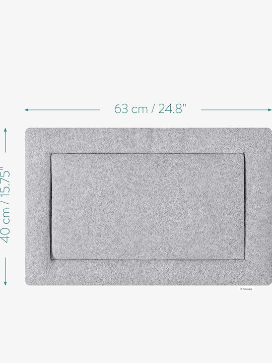 Navaris Kopfkissen für Hunde Rechteck Gray 63x40cm.