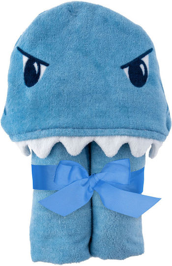 Stephen Joseph Kids Beach Poncho Sharks Light Blue 117 x 60cm