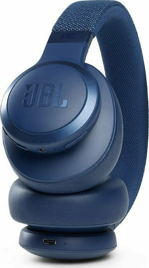 JBL Live 660NC Wireless / Wired Over Ear Headphones with 50 hours of Operation and Quick Charge Blue