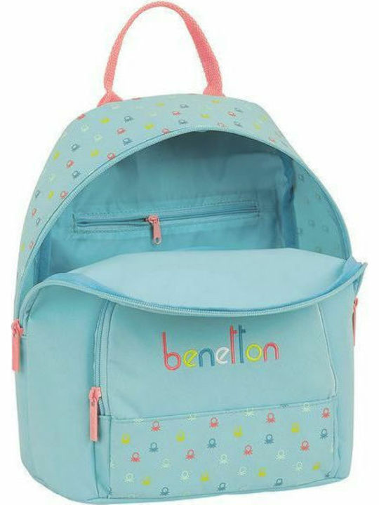 Benetton Casual School Bag Backpack Kindergarten in Light Blue color 13lt