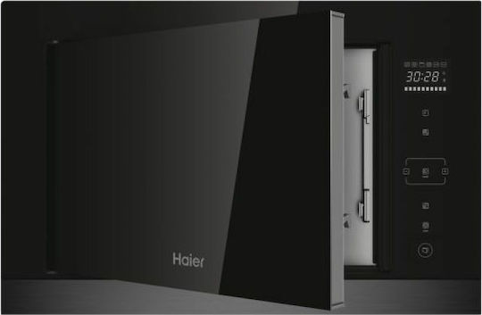Haier HOR38G5FT Εντοιχιζόμενος Φούρνος Μικροκυμάτων με Grill 28lt Μαύρος