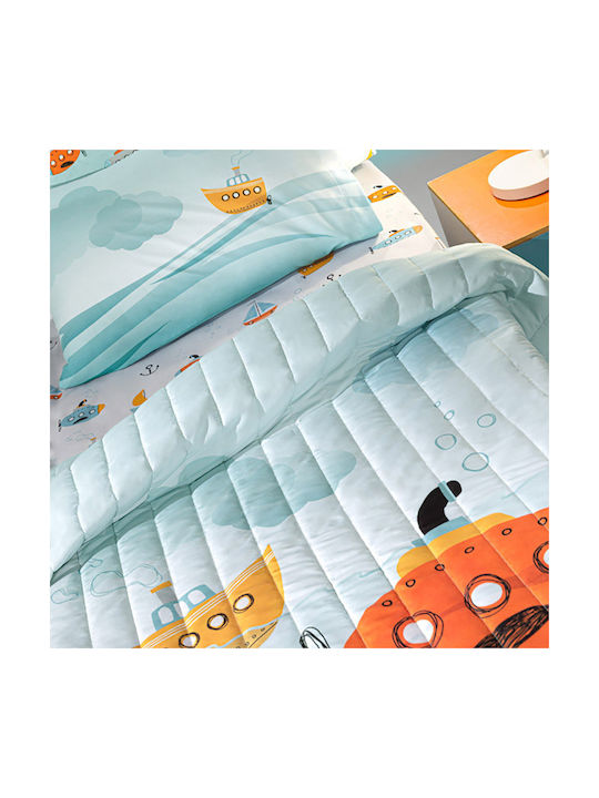 Saint Clair Kids Duvet Single Sub Light Blue 160x220cm