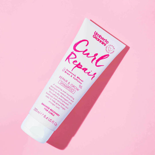 Umberto Giannini Curl Repair Σαμπουάν Αναδόμησης/Θρέψης & Ενυδάτωσης για Σγουρά Μαλλιά 250ml