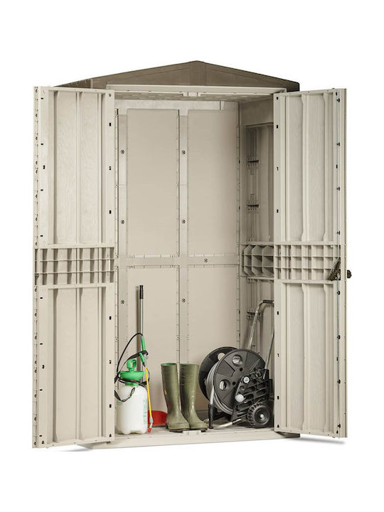 Kunststoff Gartenhäuser High Storer Plus Taupe M1.3xB0.75xH2.18m