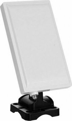 Anga PS-300 Outdoor / Indoor TV Antenna (with power supply) White Connection via Coaxial Cable