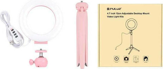 Puluz Ringlichter 12cm 3200 - 6500K mit Desktop Ständer