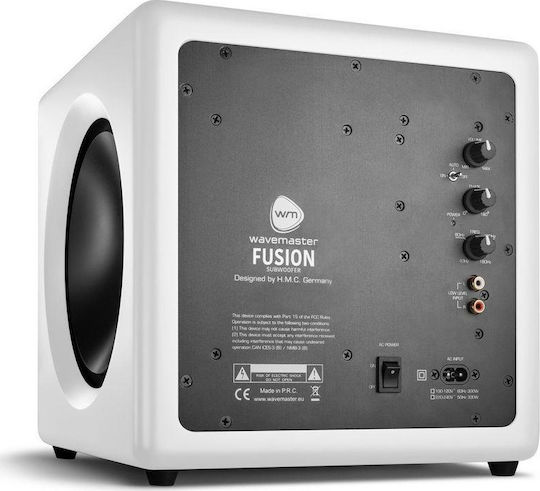 Wavemaster Fusion 66401 Active Subwoofer with Speaker 8" 125W White