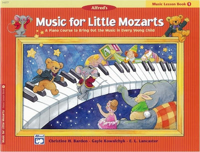 Alfred Music Publishing Music For Little Mozarts-Music Lesson Book 1 Copii Metodă de învățare pentru Pian