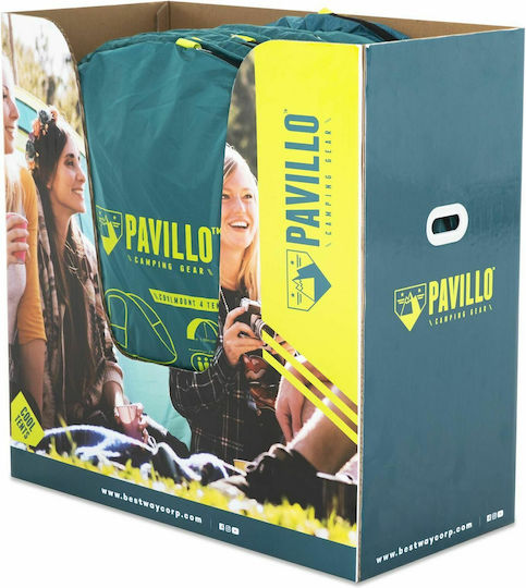 Bestway Σκηνή Camping Pop Up Μπλε 3 Εποχών για 4 Άτομα 210x210x100εκ.