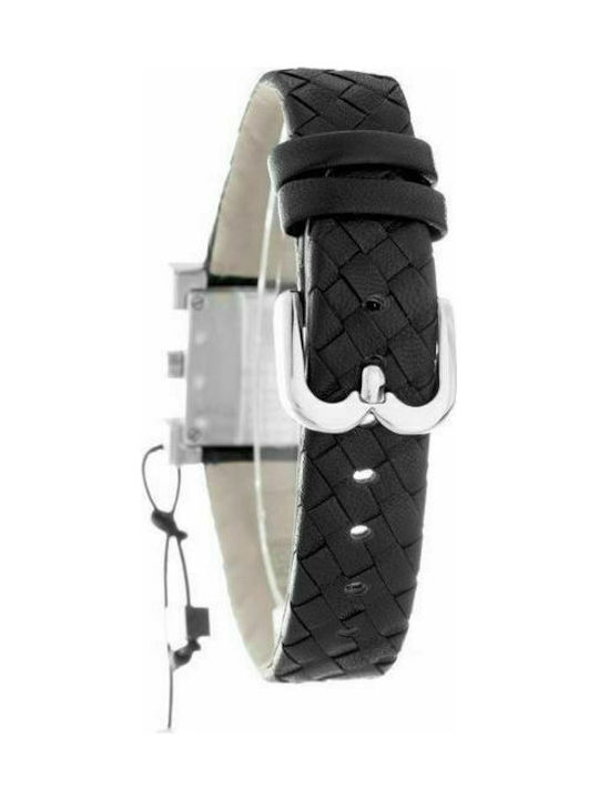 Laura Biagiotti Watch with Black Leather Strap