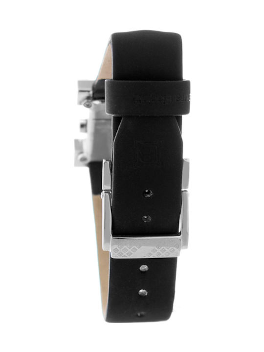 Laura Biagiotti Watch with Black Leather Strap