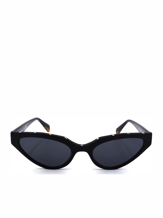 Borbonese Rubino Sunglasses with Black Plastic Frame and Black Lens RUBINO 00