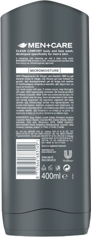 Dove Men Care Clean Comfort Moisturizing Creamy Bubble Bath for Men 400ml