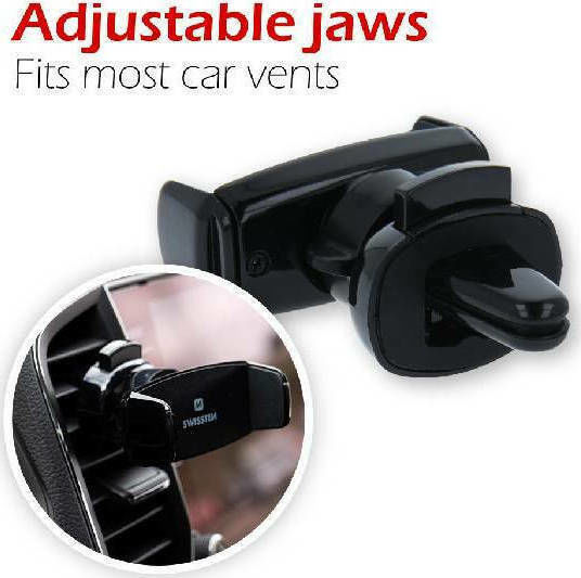 Swissten S-GRIP AV-2 Auto Handyhalterung mit verstellbaren Haken Schwarz 65010402