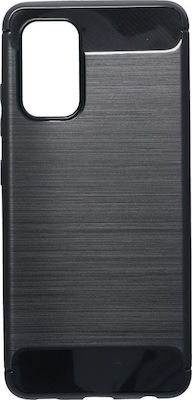 Hurtel Carbon Back Cover Σιλικόνης Μαύρο (Redmi Note 10 / 10s / Poco M5s)