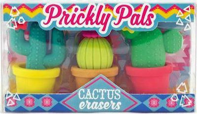 Ooly Σετ Γόμες για Μολύβι Cactus Prickly Pals 3τμχ