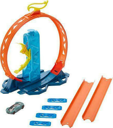 Hot Wheels Track Builder Unlimited Loop Kicker Πίστα για 6+ Ετών