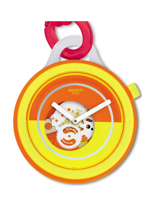Swatch POP POPover Uhr mit Orange Kautschukarmband
