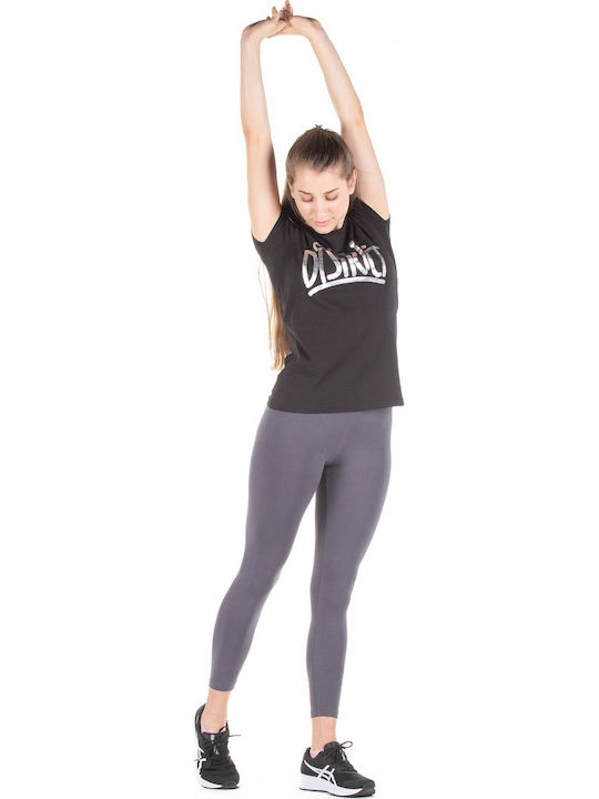 121WTH-955 Formare Colanti de femei Cropped Colanti Gri