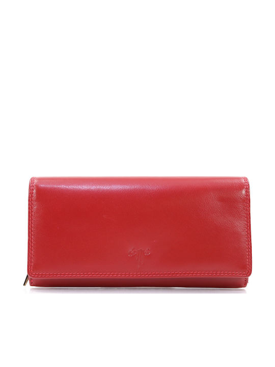 Large Leather Women's Wallet Classic Red