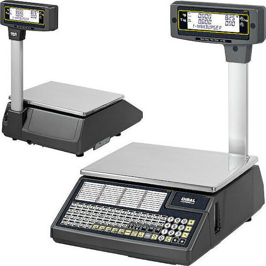Dibal Electronic Retail Scale with Column with Weighing Capacity of 30kg and Division 5gr