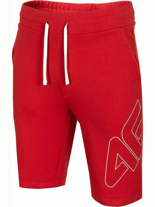 4F Men's Athletic Shorts Red