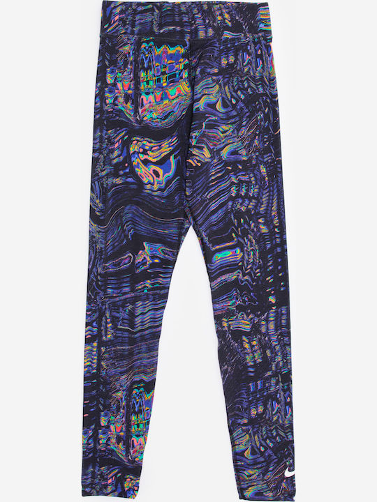 Dri-Fit Training Γυναικείο Μακρύ Κολάν Ψηλόμεσο Μαύρο