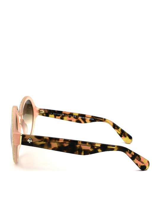 Kate Spade Khrista Γυναικεία Γυαλιά Ηλίου με Χρυσό Κοκκάλινο Σκελετό και Καφέ Ντεγκραντέ Φακό