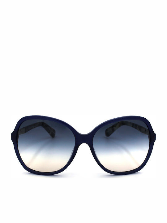 Kate Spade Jolyn Sunglasses Blue with Acetate Frame & Blue Lens