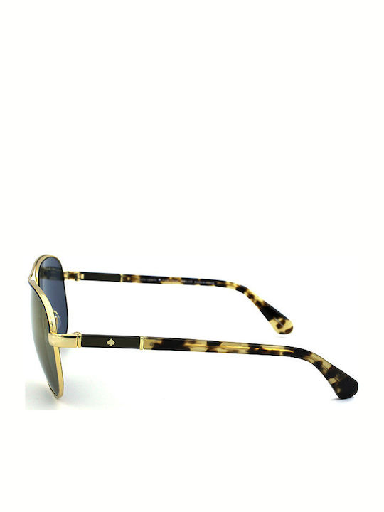 Kate Spade Emilyann Sunglasses Μαύρα with Metal Frame & Black Lens