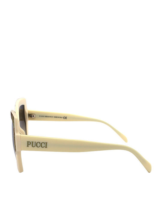 Emilio Pucci Ochelari de soare Bej cu Cadru